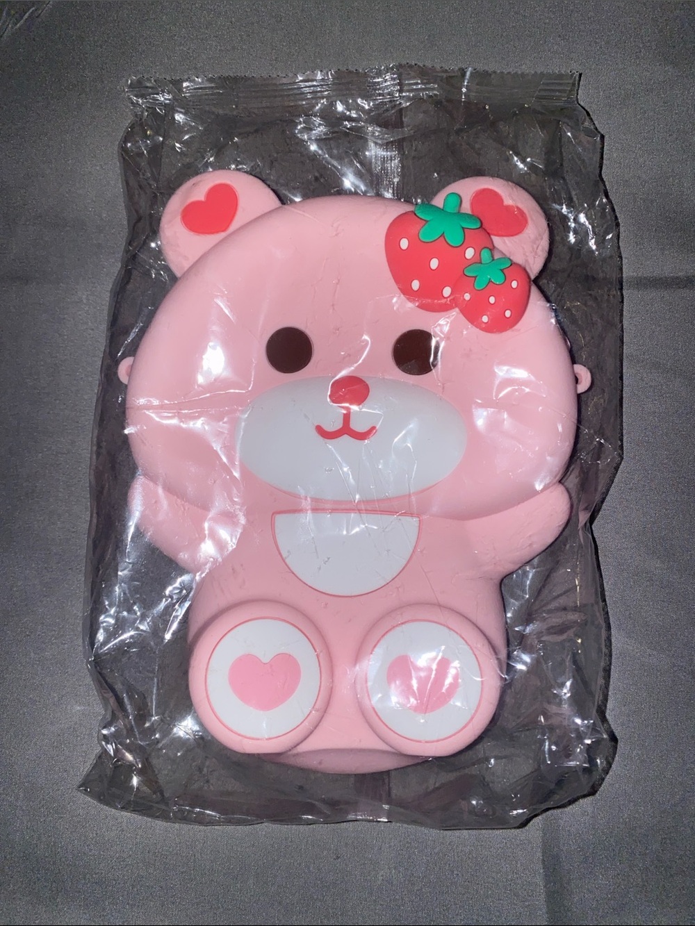 Pink Bear Strawberry  - Cute crossbody bag